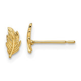 14k-madi-k-leaf-post-earrings-SolomonJeweler-Wichita-KS-CustomJewelry