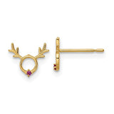 14k-madi-k-red-cz-reindeer-post-earrings-SolomonJeweler-Wichita-KS-CustomJewelry