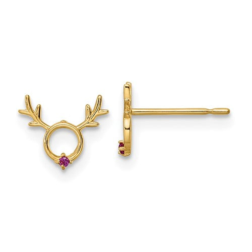 14k-madi-k-red-cz-reindeer-post-earrings-SolomonJeweler-Wichita-KS-CustomJewelry