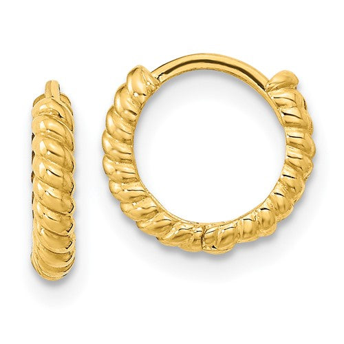 14k-madi-k-polished-textured-hoop-earrings-SolomonJeweler-Wichita-KS-CustomJewelry