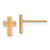 14k-madi-k-two-tone-cross-post-earrings-SolomonJeweler-Wichita-KS-CustomJewelry