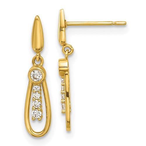 14k-madi-k-polished-cz-fancy-post-dangle-earrings-SolomonJeweler-Wichita-KS-CustomJewelry