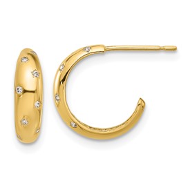 14k-madi-k-polished-cz-post-hoop-earrings-SolomonJeweler-Wichita-KS-CustomJewelry
