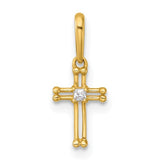 14k-madi-k-polished-and-beaded-cz-open-cross-pendant-SolomonJeweler-Wichita-KS-CustomJewelry