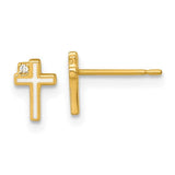 14k-madi-k-polished-enameled-cz-cross-post-earrings-SolomonJeweler-Wichita-KS-CustomJewelry