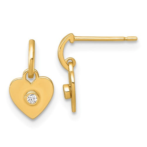 14k-madi-k-polished-cz-heart-post-dangle-earrings-SolomonJeweler-Wichita-KS-CustomJewelry