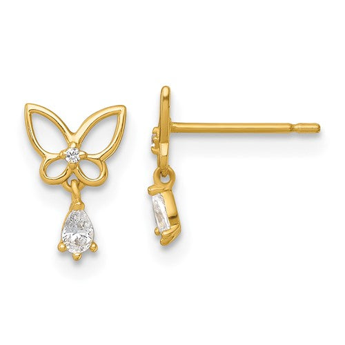 14k-madi-k-polished-cz-butterfly-post-dangle-earrings-SolomonJeweler-Wichita-KS-CustomJewelry