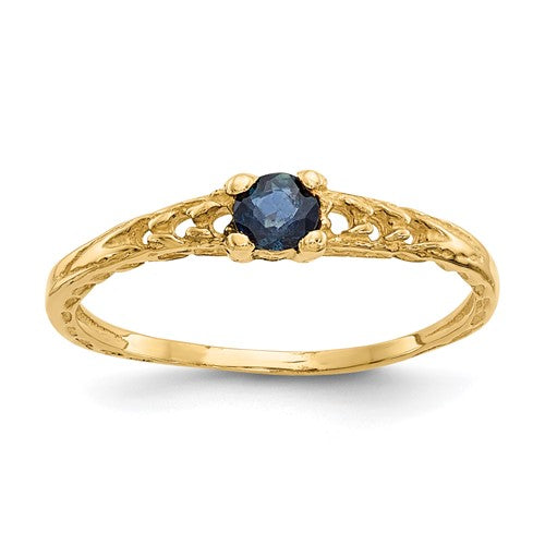 14k-madi-k-3mm-sapphire-birthstone-baby-ring-SolomonJeweler-Wichita-KS-CustomJewelry