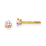 14k-madi-k-3mm-pink-cz-earrings-SolomonJeweler-Wichita-KS-CustomJewelry