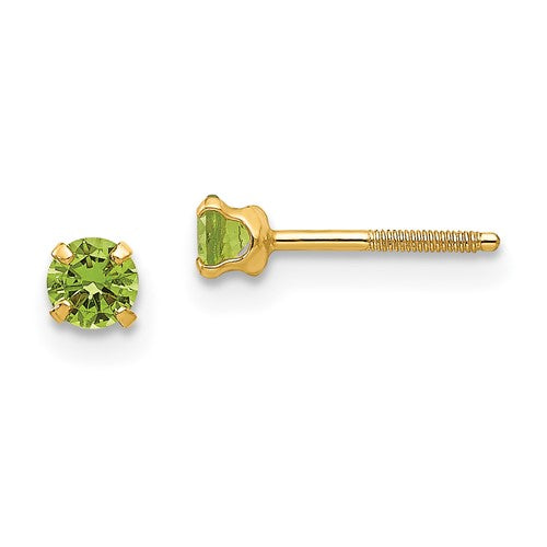 14k-madi-k-3mm-imitation-peridot-earrings-aug-SolomonJeweler-Wichita-KS-CustomJewelry