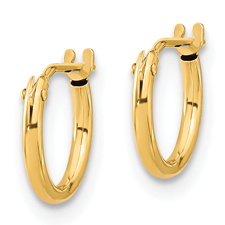 14k Madi K Hoop Earrings - Solomon Jewelers