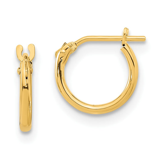 14k Madi K Hoop Earrings - Solomon Jewelers