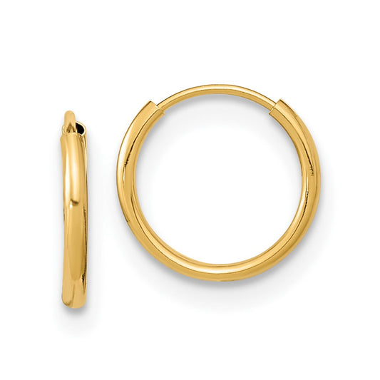 14k Madi K Endless Hoop Earrings - Solomon Jewelers