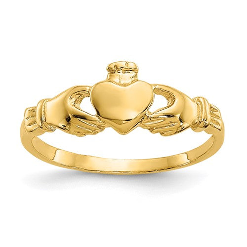 14k-madi-k-claddagh-baby-ring-SolomonJeweler-Wichita-KS-CustomJewelry