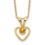 14k-madi-k-3mm-citrine-heart-birthstone-necklace-SolomonJeweler-Wichita-KS-CustomJewelry