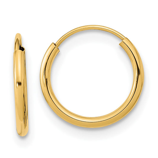 14k Madi K Endless Hoop Earrings - Solomon Jewelers
