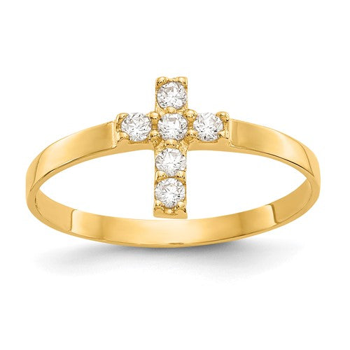 14k-madi-k-cz-cross-baby-ring-SolomonJeweler-Wichita-KS-CustomJewelry