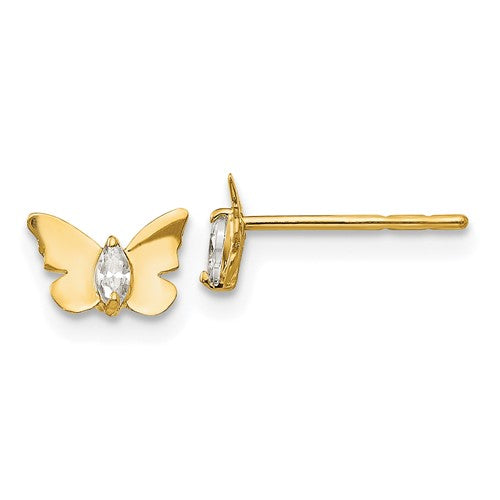 14k-madi-k-cz-butterfly-baby-post-earrings-SolomonJeweler-Wichita-KS-CustomJewelry