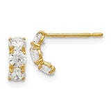 14k-madi-k-cz-childrens-three-stone-post-earrings-SolomonJeweler-Wichita-KS-CustomJewelry