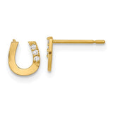 14k-madi-k-cz-childrens-horseshoe-post-earrings-SolomonJeweler-Wichita-KS-CustomJewelry