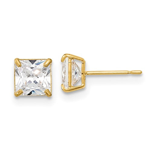 14k-madi-k-5mm-square-cz-basket-set-stud-earrings-SolomonJeweler-Wichita-KS-CustomJewelry
