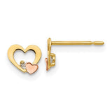 14k-yellow-rose-gold-madi-k-cz-childrens-heart-post-earrings-SolomonJeweler-Wichita-KS-CustomJewelry