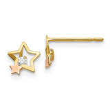 14k-yellow-rose-gold-madi-k-cz-childrens-star-post-earrings-SolomonJeweler-Wichita-KS-CustomJewelry