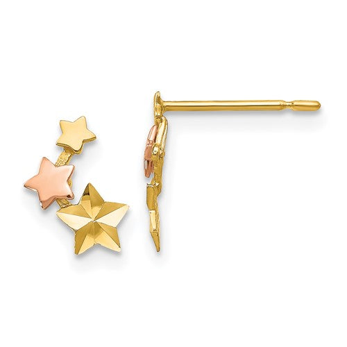 14k-yellow-rose-gold-madi-k-d-c-childrens-star-post-earrings-SolomonJeweler-Wichita-KS-CustomJewelry