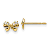 14k-madi-k-cz-childrens-bow-post-earrings-SolomonJeweler-Wichita-KS-CustomJewelry