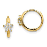 14k-madi-k-cz-childrens-flower-hinged-hoop-earrings-SolomonJeweler-Wichita-KS-CustomJewelry