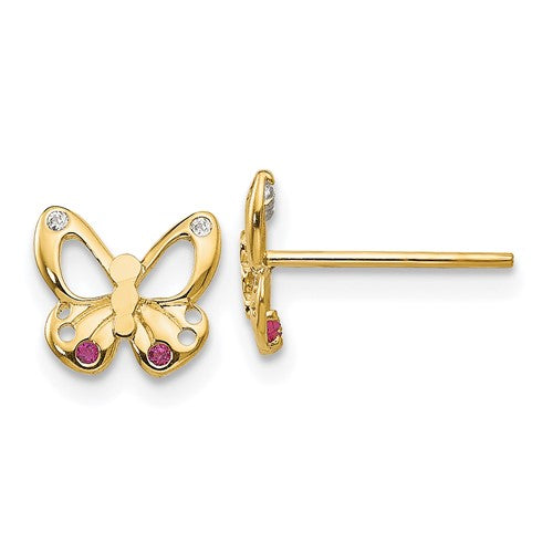 14k-madi-k-cz-childrens-butterfly-post-earrings-SolomonJeweler-Wichita-KS-CustomJewelry