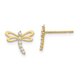 14k-madi-k-cz-childrens-dragonfly-post-earrings-SolomonJeweler-Wichita-KS-CustomJewelry