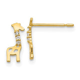 14k-madi-k-cz-giraffe-post-earrings-SolomonJeweler-Wichita-KS-CustomJewelry