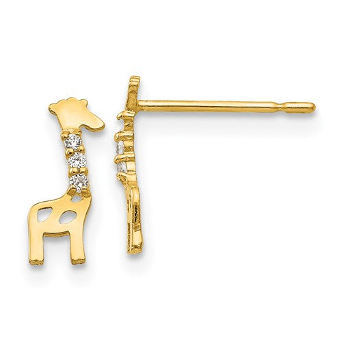 14k-madi-k-cz-giraffe-post-earrings-SolomonJeweler-Wichita-KS-CustomJewelry