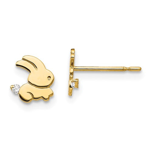 14k-madi-k-cz-childrens-bunny-post-earrings-SolomonJeweler-Wichita-KS-CustomJewelry
