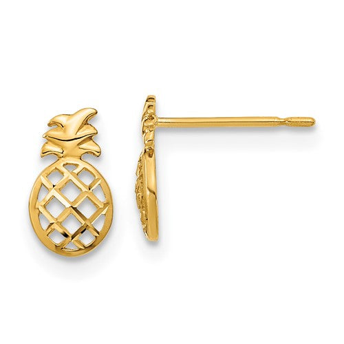 14k-madi-k-d-c-childrens-pineapple-post-earrings-SolomonJeweler-Wichita-KS-CustomJewelry