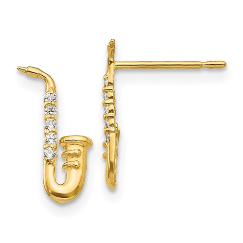 14k-madi-k-cz-saxophone-post-earrings-SolomonJeweler-Wichita-KS-CustomJewelry