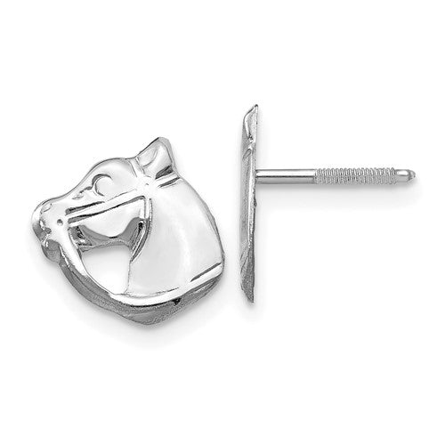 14kw-madi-k-screwback-horse-post-earrings-SolomonJeweler-Wichita-KS-CustomJewelry