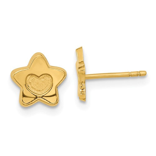 14k-madi-k-satin-and-polished-heart-in-star-post-earrings-SolomonJeweler-Wichita-KS-CustomJewelry
