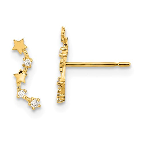 14k-madi-k-curved-stars-cz-post-dangle-earrings-SolomonJeweler-Wichita-KS-CustomJewelry