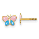14k-madi-k-polished-enameled-butterfly-screwback-post-earrings-SolomonJeweler-Wichita-KS-CustomJewelry