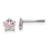 14k-white-gold-madi-k-polished-pink-cz-butterfly-post-earrings-SolomonJeweler-Wichita-KS-CustomJewelry