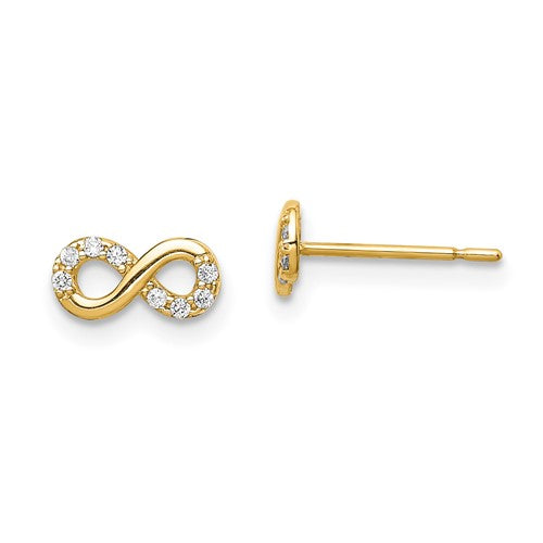 14k-madi-k-cz-infinity-symbol-post-earrings-SolomonJeweler-Wichita-KS-CustomJewelry