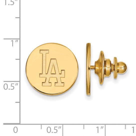 Major League Baseball LogoArt  Los Angeles Dodgers Pin in 14 Karat Gold - Solomon Jewelers