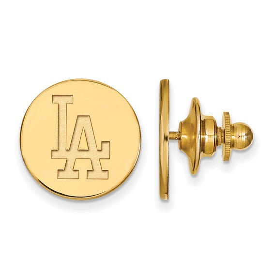 Major League Baseball LogoArt  Los Angeles Dodgers Pin in 14 Karat Gold - Solomon Jewelers