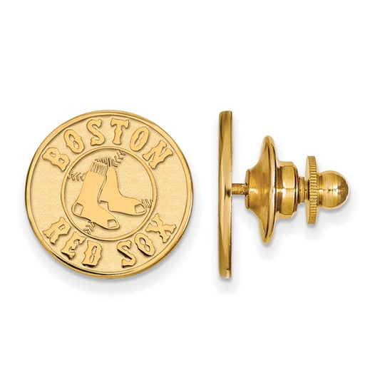 Major League Baseball LogoArt Boston Red Sox Pin in 14 Karat Gold - Solomon Jewelers