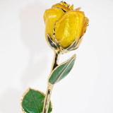 Gold plated yellow flower 
