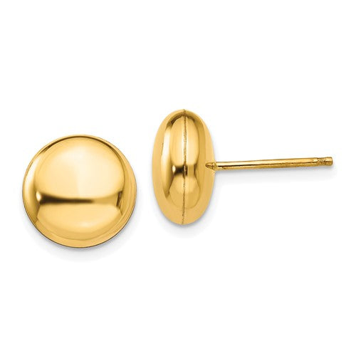 14k-polished-10-5mm-button-post-earrings-SolomonJeweler-Wichita-KS-CustomJewelry