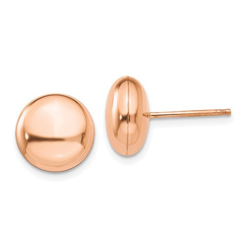 14k-rose-polished-10-5mm-button-post-earrings-SolomonJeweler-Wichita-KS-CustomJewelry