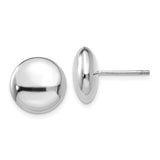 14k-white-polished-12mm-button-post-earrings-SolomonJeweler-Wichita-KS-CustomJewelry
